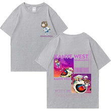 Load image into Gallery viewer, Kanye West Graduation Bear double-sided printed T-shirt for men