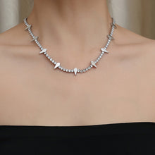 Load image into Gallery viewer, Stainless Steel Full Diamond Splicing Necklace