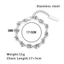 Load image into Gallery viewer, Stainless Steel Letter Z Splicing Trend Bracelet