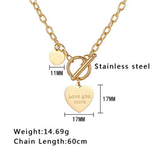 Load image into Gallery viewer, Stainless Steel OT Buckle Round Brand Love Trend Necklace