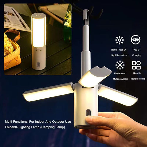 Outdoor folding multifunctional camping lights tent lights camping lights hand-hung lights student dormitory lights