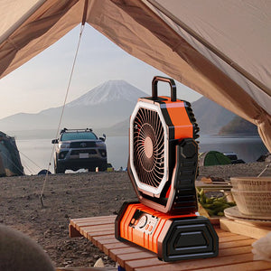 Hanging dual-purpose outdoor camping fan