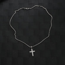 Load image into Gallery viewer, Stainless Steel Diamond Cross Hip Hop Pendant Necklace