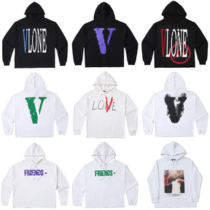 American hoodie male and female couples high street hip hop autumn winter jumper coat big V hoodie fashion brand autumn
