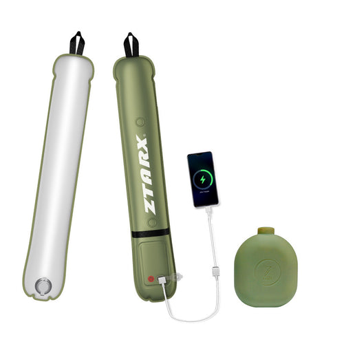 ZTARX patent outdoor new camping solar inflatable light folding anti-absorption camping light gas column light