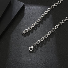 Load image into Gallery viewer, Stainless Steel Black Gemstone Men And Women Minimalism Necklace