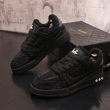Load image into Gallery viewer, New low-top casual shoes fashion color ing personality diamond trend all ing board shoes full diamond  version of youth men&#39;s shoes