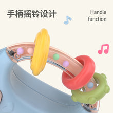 Load image into Gallery viewer, Baby toy rattle soothing can chew baby bottle mobile phone model multi-functional bilingual pronunciation with light early education machine