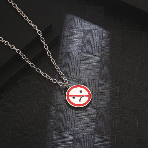 Stainless Steel Fashion Creativity Prohibit Emo Pendant Necklace