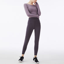 Load image into Gallery viewer, TikTok Autumn and winter new fitness yoga wear women quick dry naked high elastic sportswear breathable long sleeve yoga suit