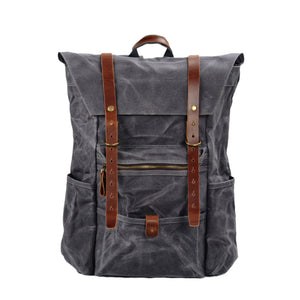 New retro men's canvas backpack outdoor anti-hiking hiking bag large capacity camping bag