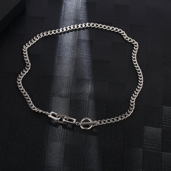 Stainless Steel Geometry Square Minimalism Fashion Necklace