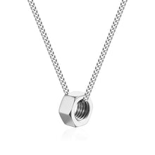 Load image into Gallery viewer, Stainless Steel Nut Minimalism Pendant Necklace