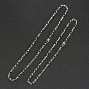 Stainless Steel Lattice European And American Hip Hop Necklace