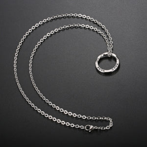 Stainless Steel Round Minimalism Necklace