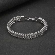 Load image into Gallery viewer, Stainless Steel Double Layer Trend Fashion Bracelet For Men And Women
