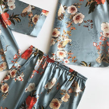 Load image into Gallery viewer, home dress three sets of fashion comfortable lace lace pajamas wholesale