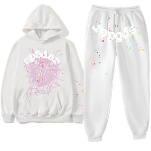 sp5der autumn and winter sportswear sports hoodie men's fleece casual pants Sports men's trousers long pants