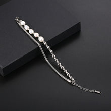 Load image into Gallery viewer, Stainless Steel Irregular Pearls Trend Fashion Bracelet