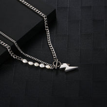 Load image into Gallery viewer, Stainless Steel Lightning Pearls Minimalism Fashion Necklace
