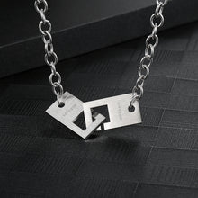 Load image into Gallery viewer, Stainless Steel 808bass Square Buckle Trend Necklace