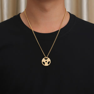 Stainless Steel Fitness Exercise Dumbbell Trend Pendant Necklace