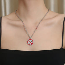 Load image into Gallery viewer, Stainless Steel Fashion Creativity Prohibit Emo Pendant Necklace