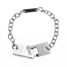 Load image into Gallery viewer, Stainless Steel 808bass Square Buckle Trend Bracelet