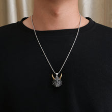 Load image into Gallery viewer, Stainless Steel Japanese Mask Personality  Retro Pendant Necklace