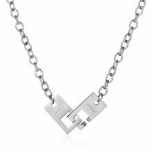 Load image into Gallery viewer, Stainless Steel 808bass Square Buckle Trend Necklace