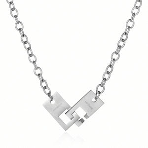 Stainless Steel 808bass Square Buckle Trend Necklace