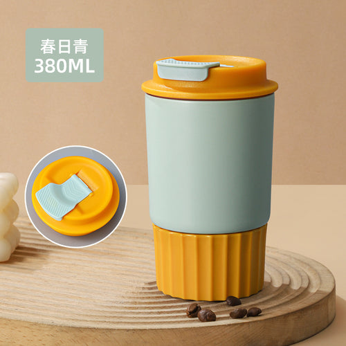 Patent coffee cup Simple stainless steel cup cold octagon thermos cup ladies high appearance level portable car
