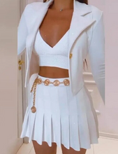 Load image into Gallery viewer, Women casual long sleeve coat Skirt Set