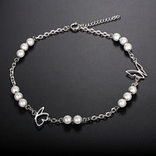 Load image into Gallery viewer, Stainless Steel Butterfly Splicing Reflective Pearls INS Necklace