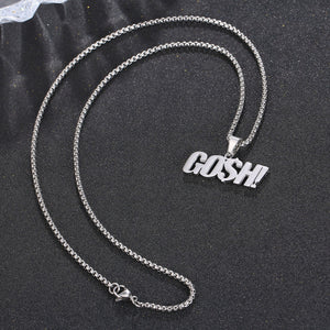 Stainless Steel GOSH Trend Fashion Pendant Necklace
