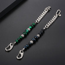 Load image into Gallery viewer, Stainless Steel European And American Personalized Trendy Tiger Eye Stone Splicing  Bracelet