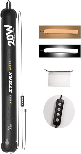 ZTARX patent outdoor folding inflatable camping light Solar inflatable light anti-aspirating column fill rod light
