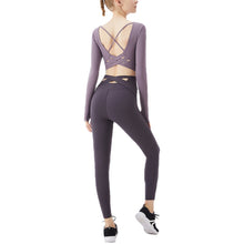 Load image into Gallery viewer, TikTok Autumn and winter new fitness yoga wear women quick dry naked high elastic sportswear breathable long sleeve yoga suit