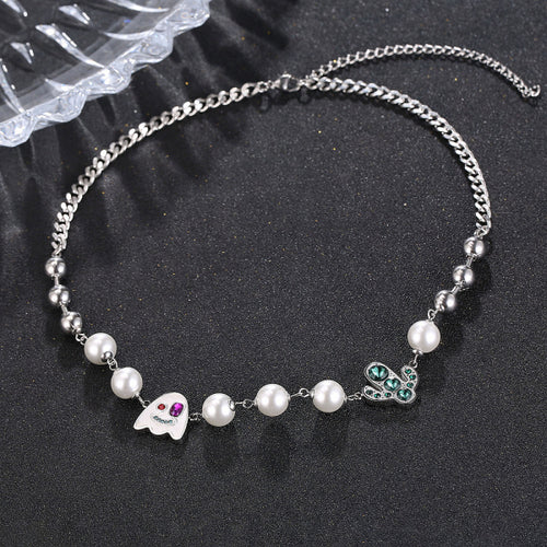 Stainless Steel Ghost Trend Necklace