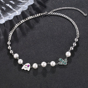 Stainless Steel Ghost Trend Necklace