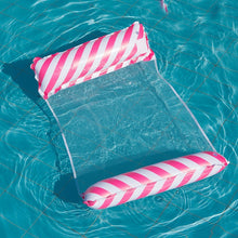 Load image into Gallery viewer, Cross border mesh floating bed inflatable hammock water collapsible back floating bed water inflatable deck chair inflatable floating row
