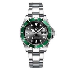 Crown Men's Watch Automatic Green Ghost Watch anti-calendar High-end quartz watch student sports watch