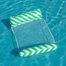 Load image into Gallery viewer, Cross border mesh floating bed inflatable hammock water collapsible back floating bed water inflatable deck chair inflatable floating row