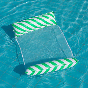 Cross border mesh floating bed inflatable hammock water collapsible back floating bed water inflatable deck chair inflatable floating row