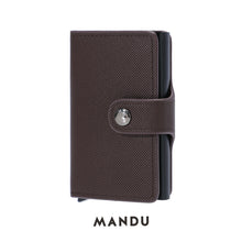 Load image into Gallery viewer, MANDU new fashion men&#39;s RFID business card bag pocket coin wallet man
