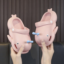 Load image into Gallery viewer, Children&#39;s ss for girls and boys Crocs summer step on shit sense home wear family baby shark ss for women