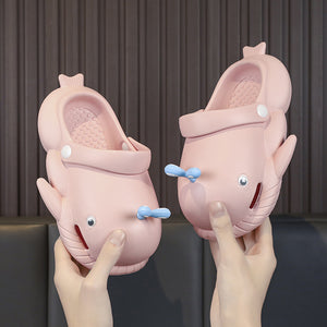 Children's ss for girls and boys Crocs summer step on shit sense home wear family baby shark ss for women