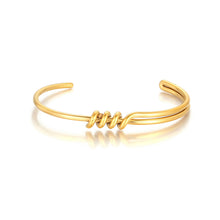 Load image into Gallery viewer, Stainless Steel European and American Fashion Geometric C-shaped Wrapped Knot Bracelet