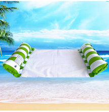Load image into Gallery viewer, Cross border mesh floating bed inflatable hammock water collapsible back floating bed water inflatable deck chair inflatable floating row