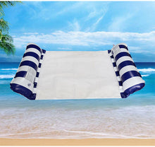 Load image into Gallery viewer, Cross border mesh floating bed inflatable hammock water collapsible back floating bed water inflatable deck chair inflatable floating row